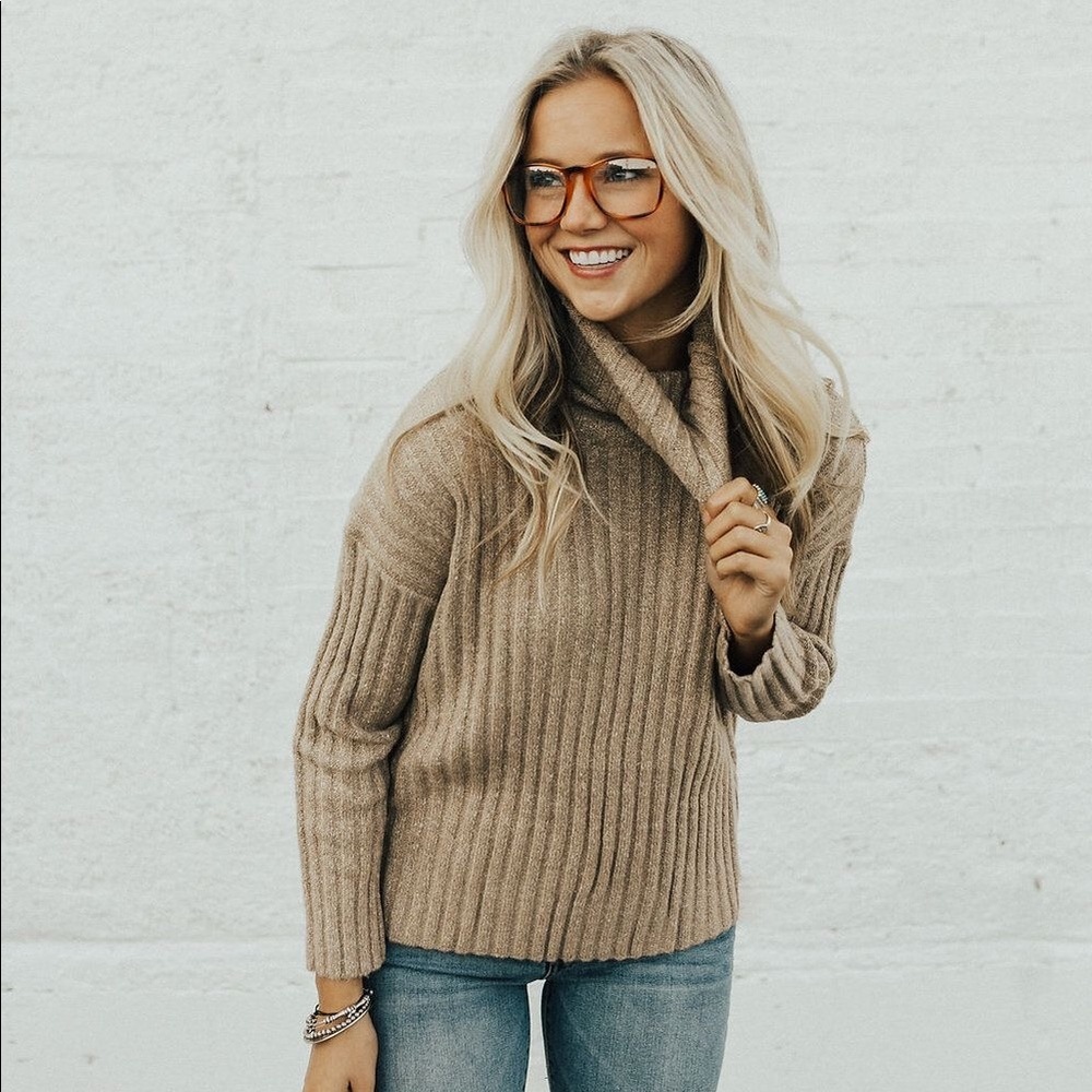 Roolee Thick Knit Turtleneck Sweater
